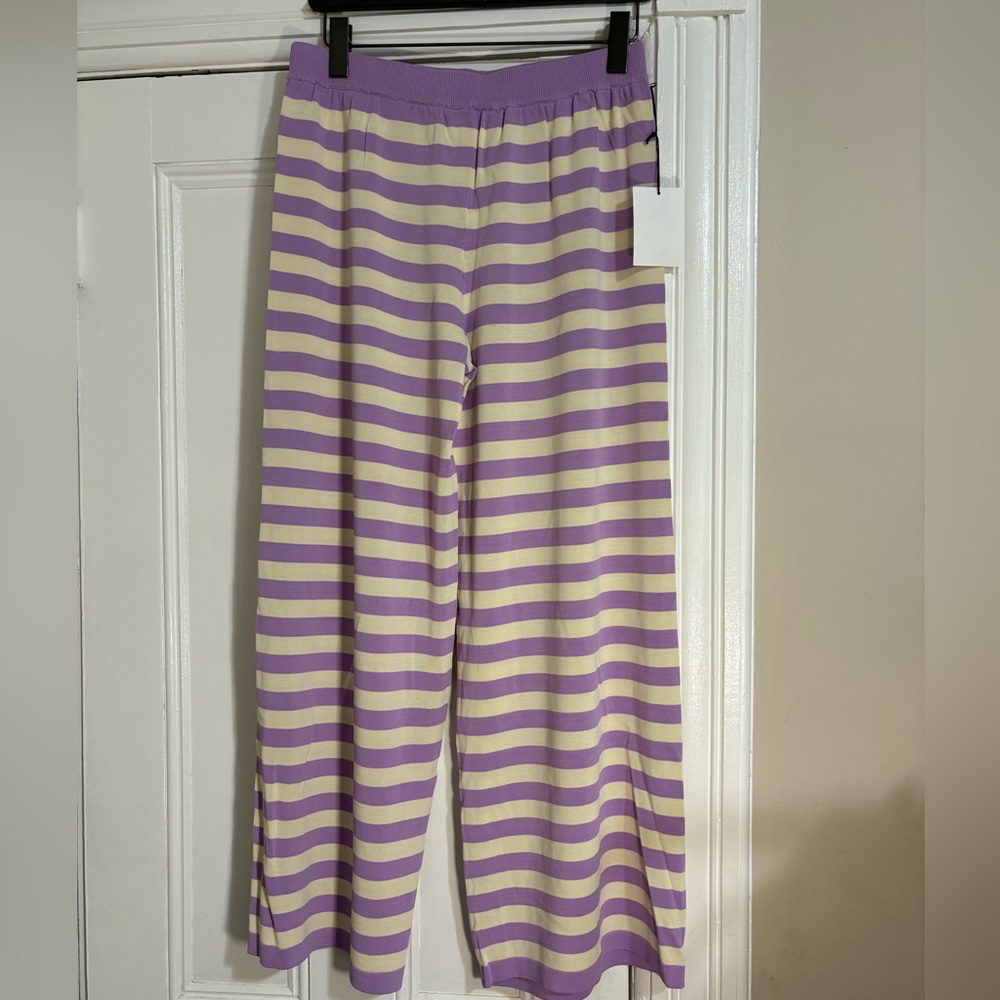 NWT Callahan Knitwear (a REVOLVE brand) Cropped Wide Leg Lucia Knit Pants - Picture 4 of 8